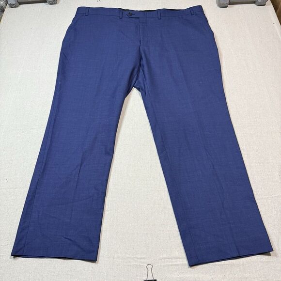 Lauren Ralph Lauren Wool Pants Slacks Men's Size 44x30 Blue Pleated Green Tag - Picture 4 of 7
